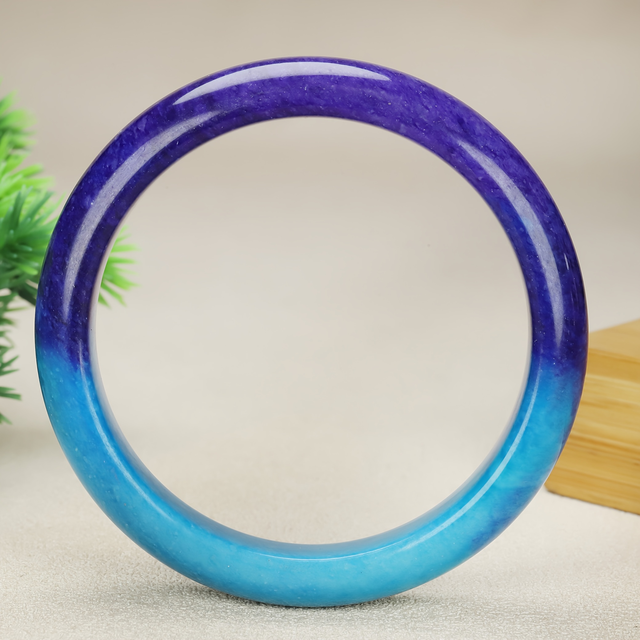 Trendy Retro-Style Bracelet, Interstellar Blue Stones